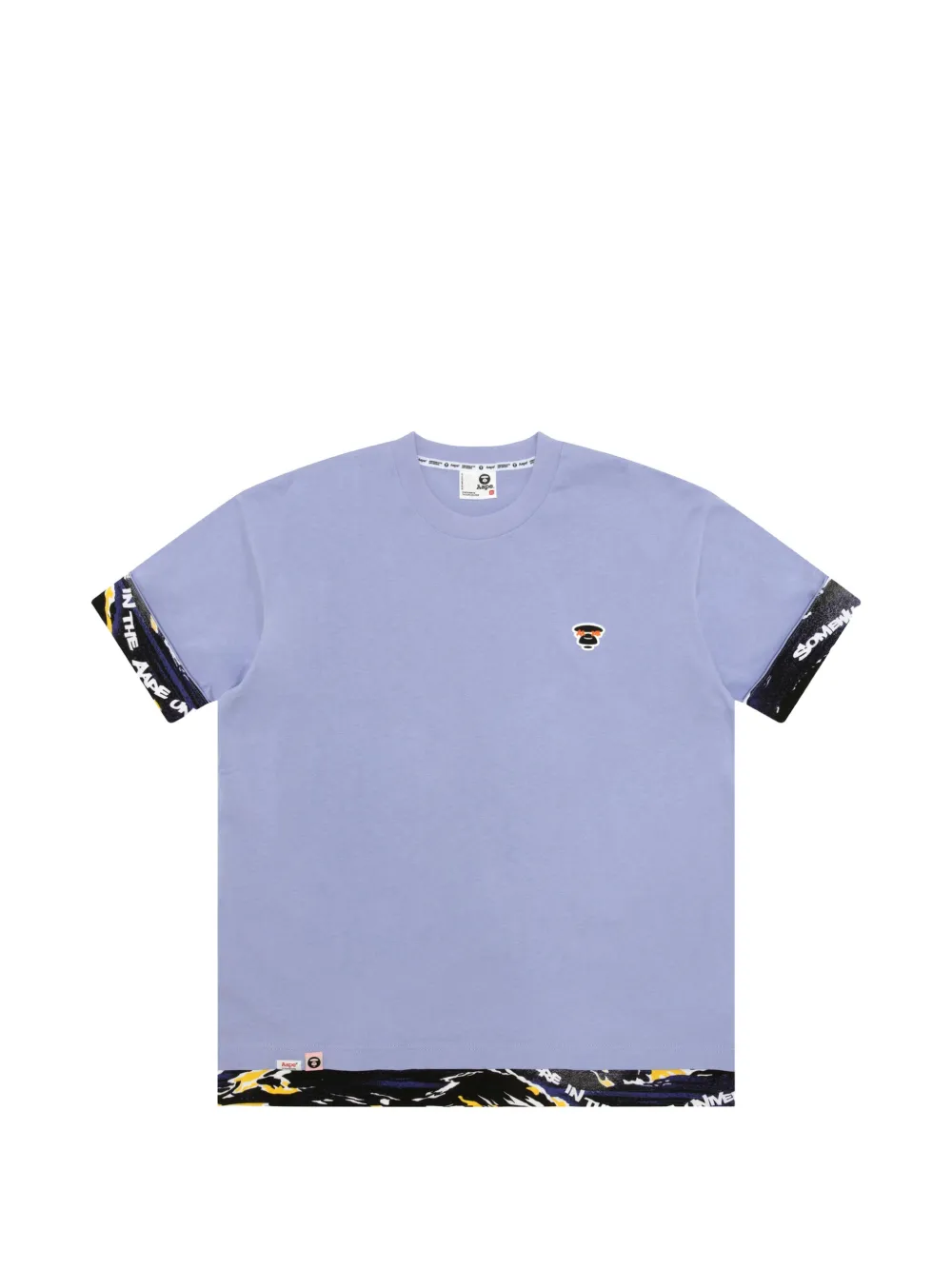 AAPE BY *A BATHING APE® appliqué border T-shirt - Viola