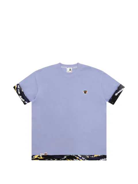 AAPE BY *A BATHING APE® appliqué border T-shirt