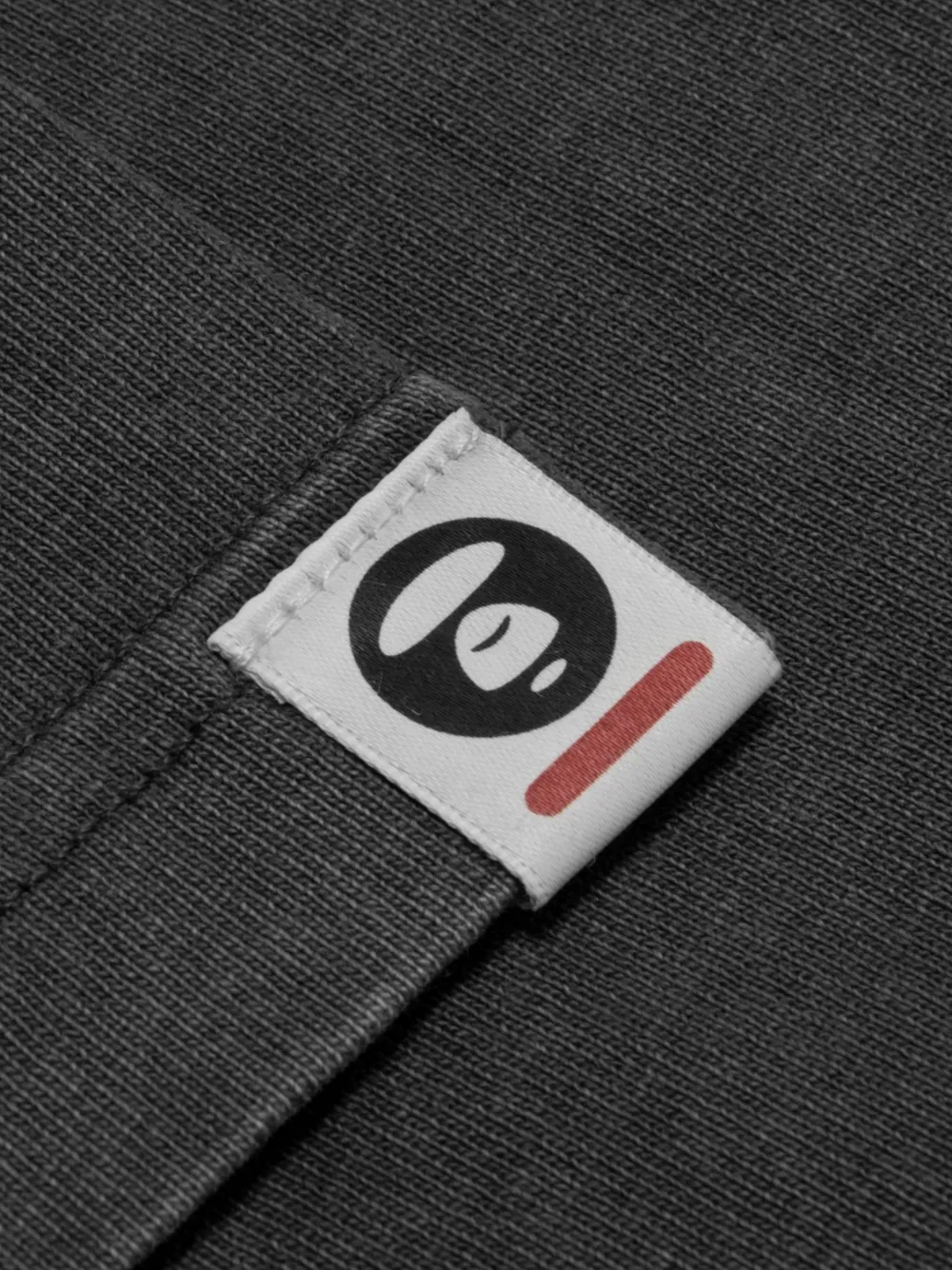 AAPE BY *A BATHING APE T-shirt met ronde hals en logo Grijs