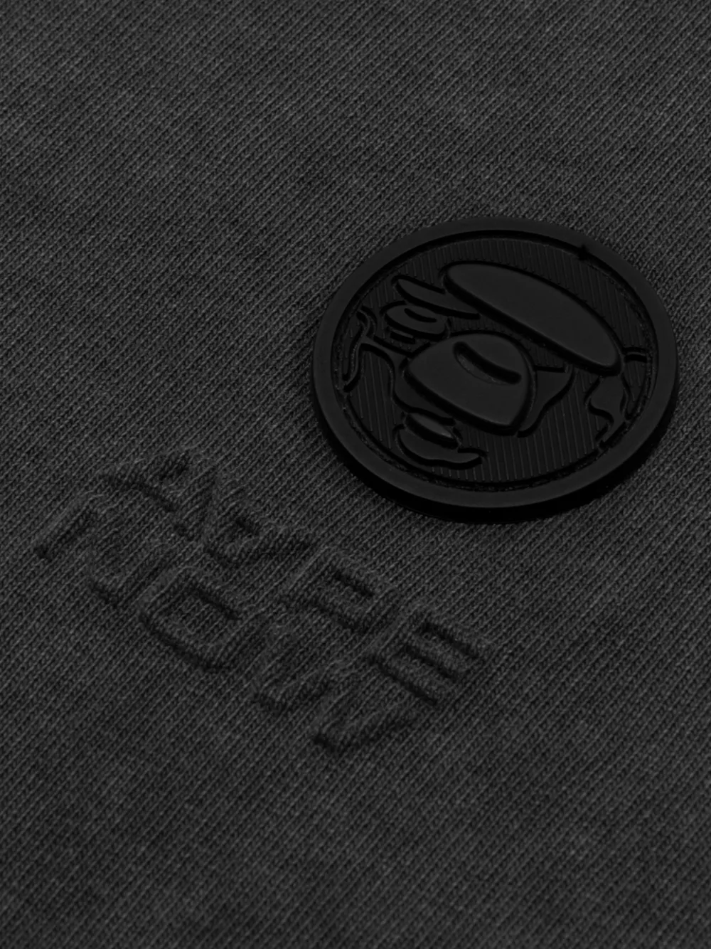 AAPE BY *A BATHING APE T-shirt met ronde hals en logo Grijs