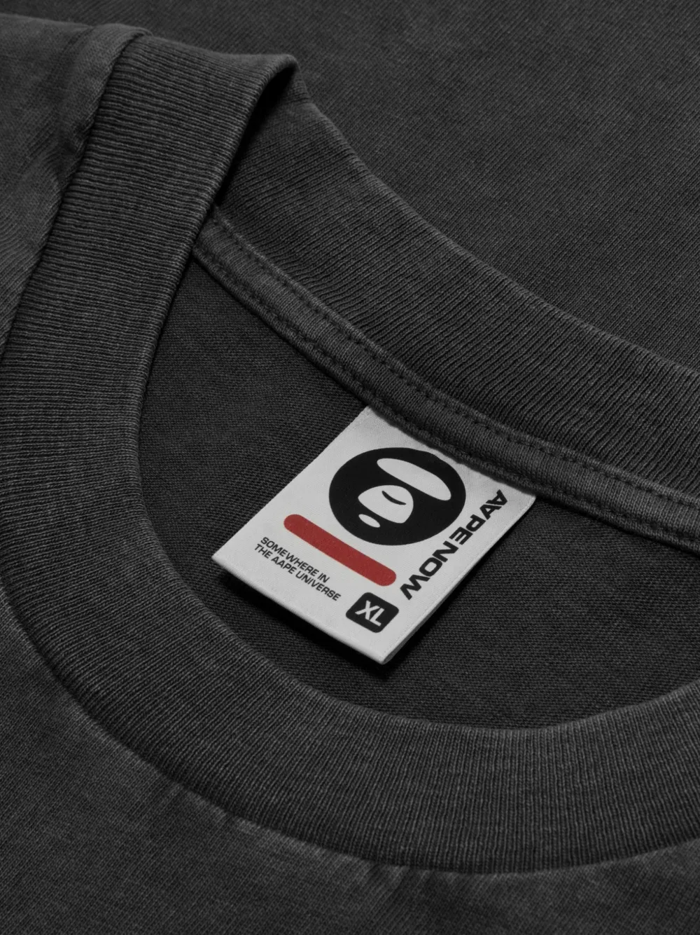 AAPE BY *A BATHING APE T-shirt met ronde hals en logo Grijs