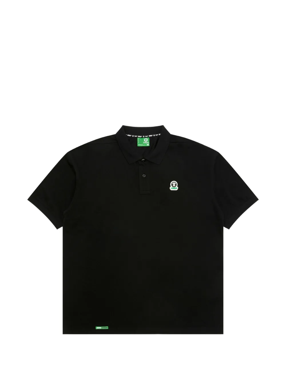 AAPE BY *A BATHING APE® print polo shirt - Nero