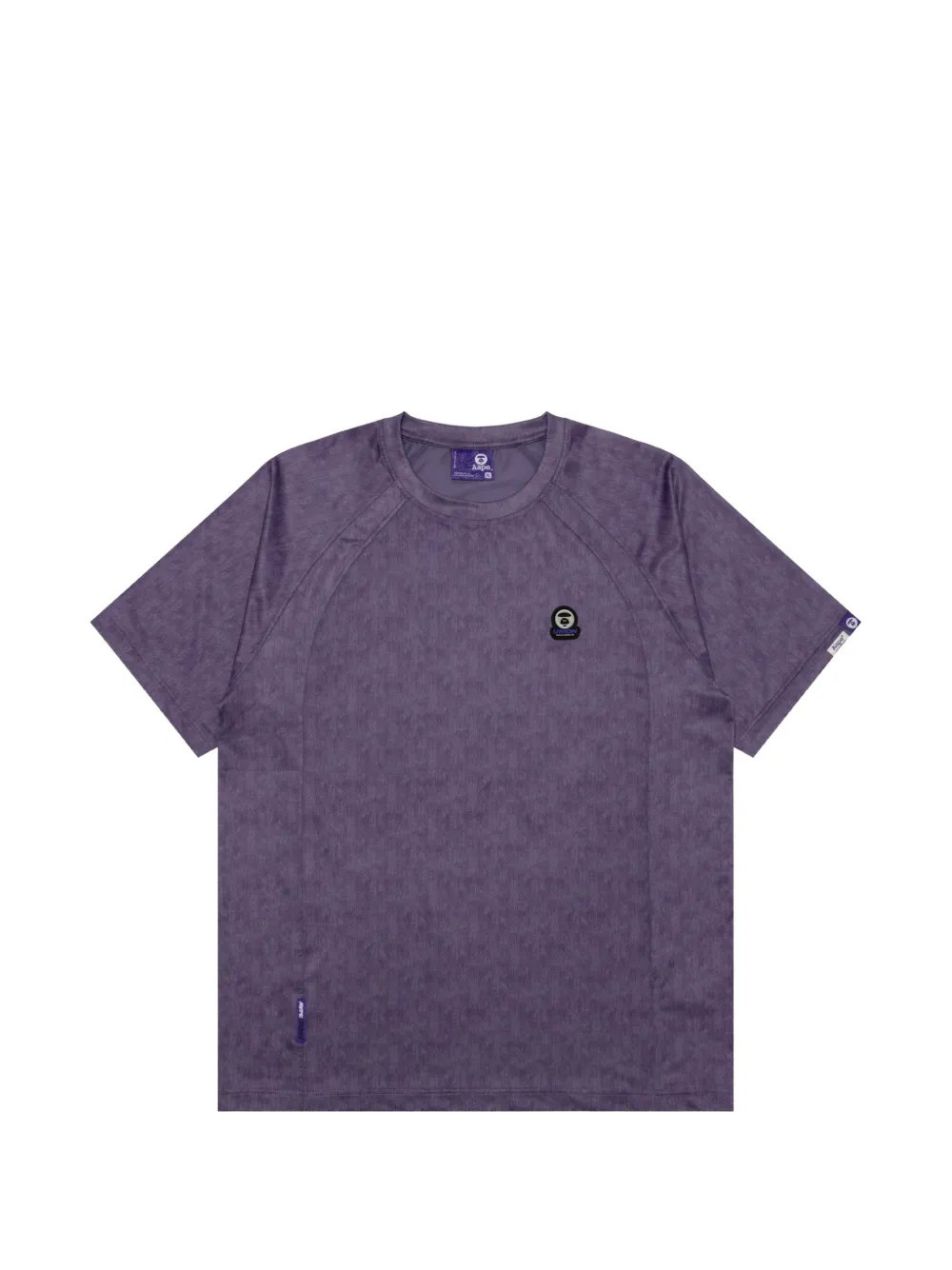 AAPE BY *A BATHING APE® logo patch T-shirt - Viola