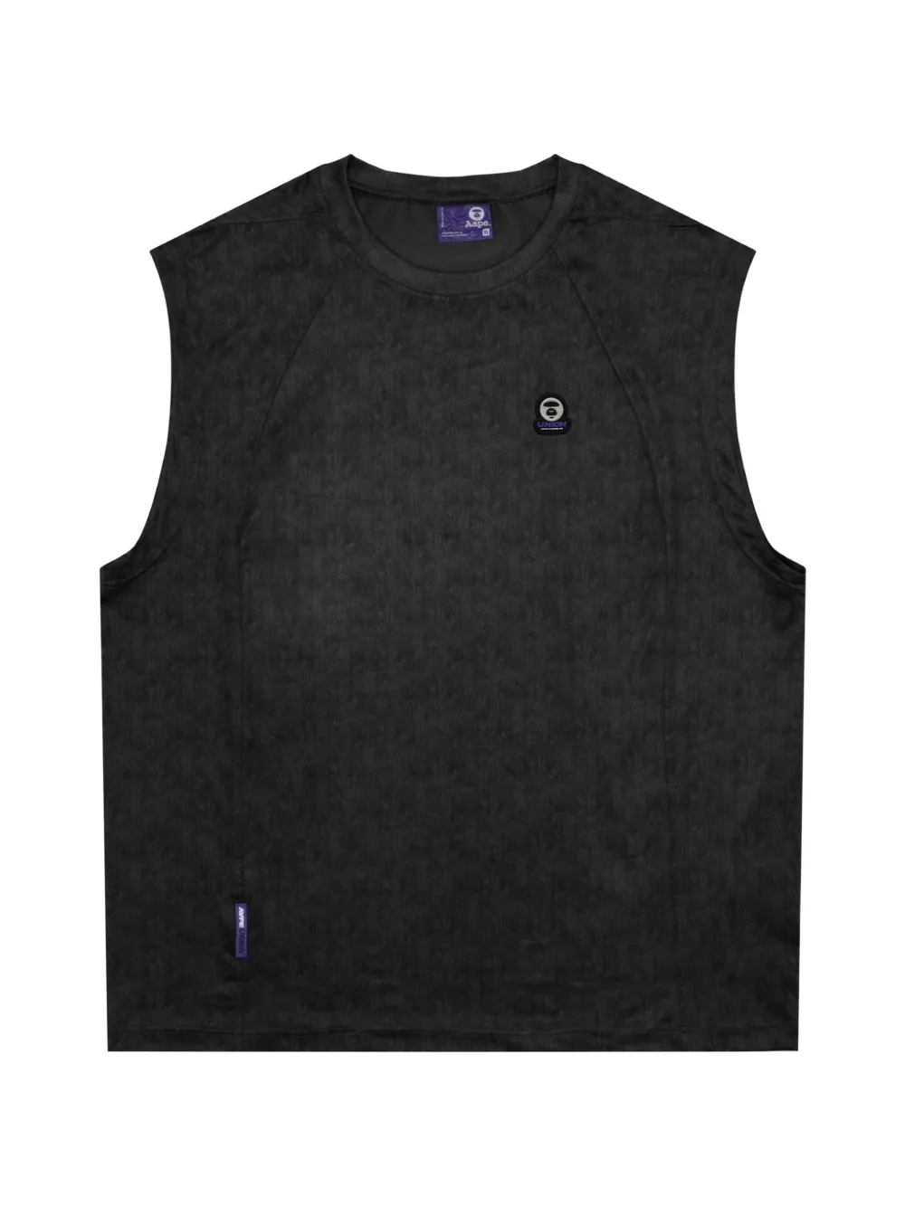 AAPE BY *A BATHING APE® tonal stitching vest - Nero