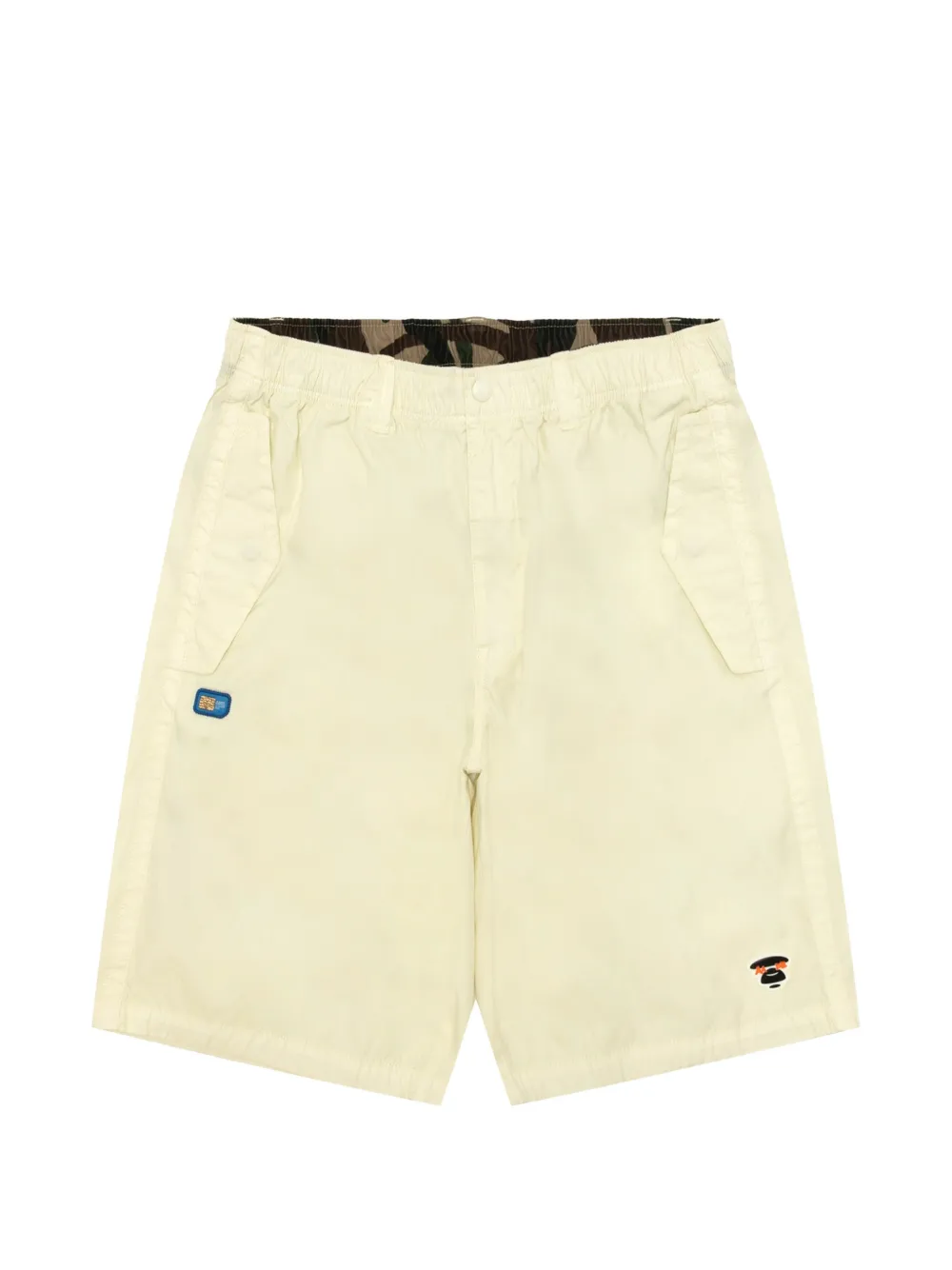 AAPE BY *A BATHING APE® logo-appliqué shorts - Toni neutri