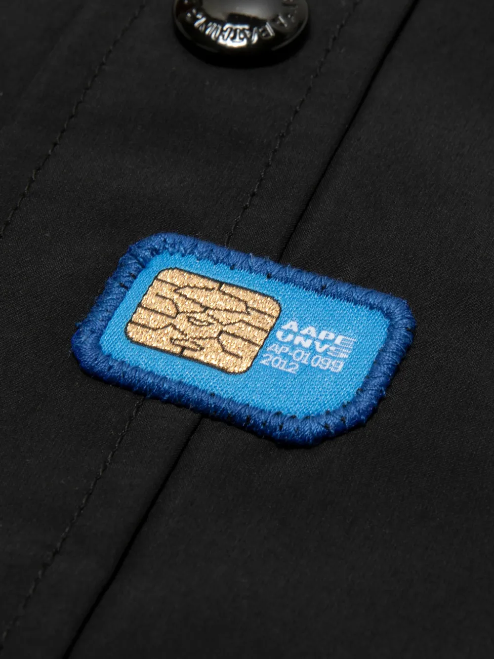  Aape By *a Bathing Ape® Logo Patch Shirt - Black 