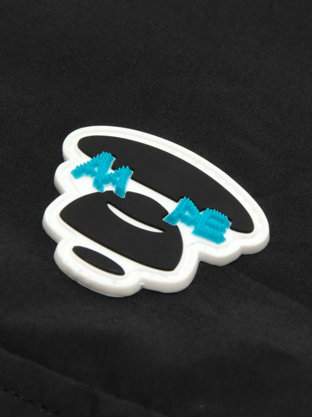AAPE BY *A BATHING APE Overhemd met logopatch Zwart