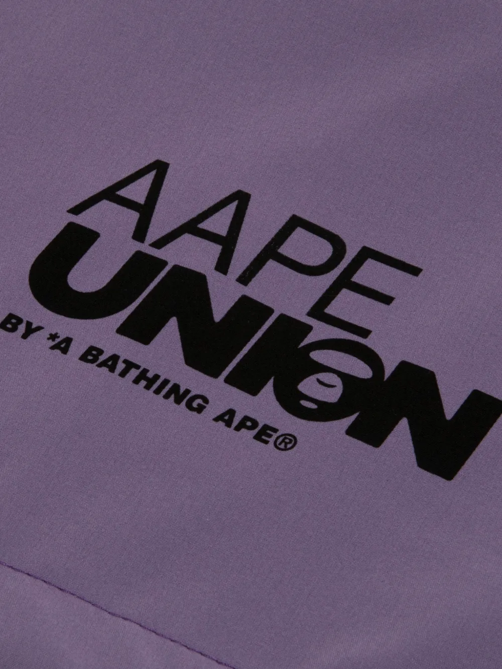  Aape By *a Bathing Ape® Logo Hooded Jacket - Purple 