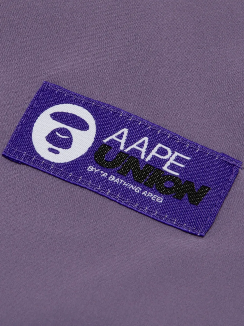 AAPE BY *A BATHING APE Jack met logo Paars