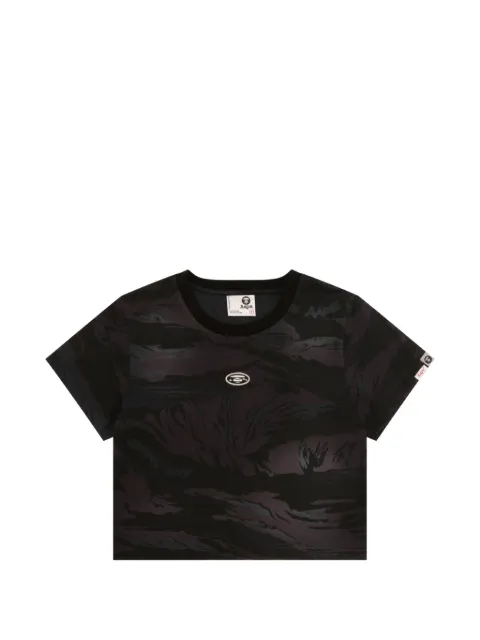 AAPE BY *A BATHING APE® Camouflage-T-Shirt mit Logo-Stickerei