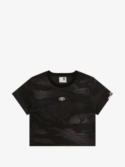 AAPE BY *A BATHING APE® camouflage logo-embroidered T-shirt