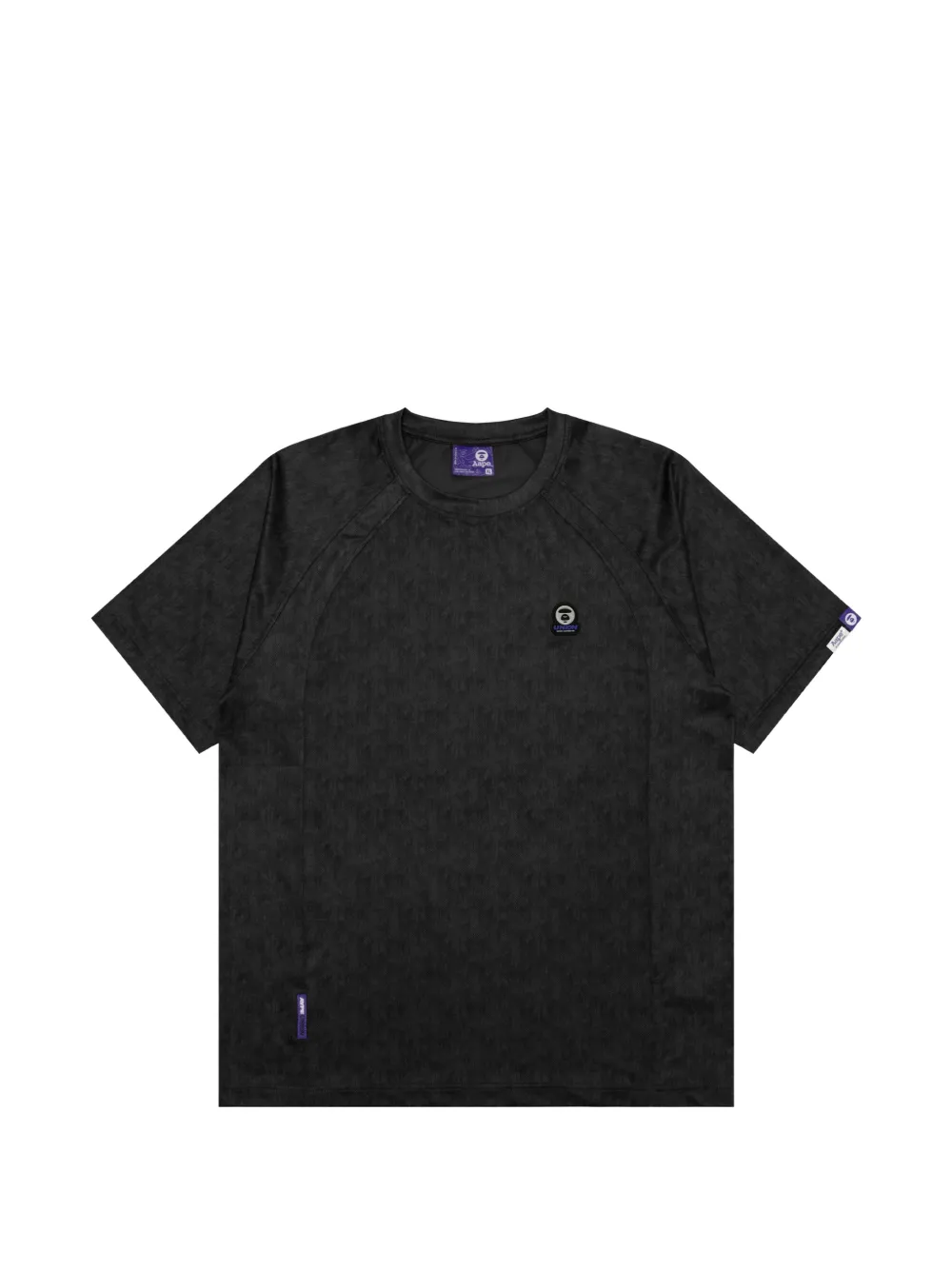 AAPE BY *A BATHING APE® logo appliqué T-shirt - Nero