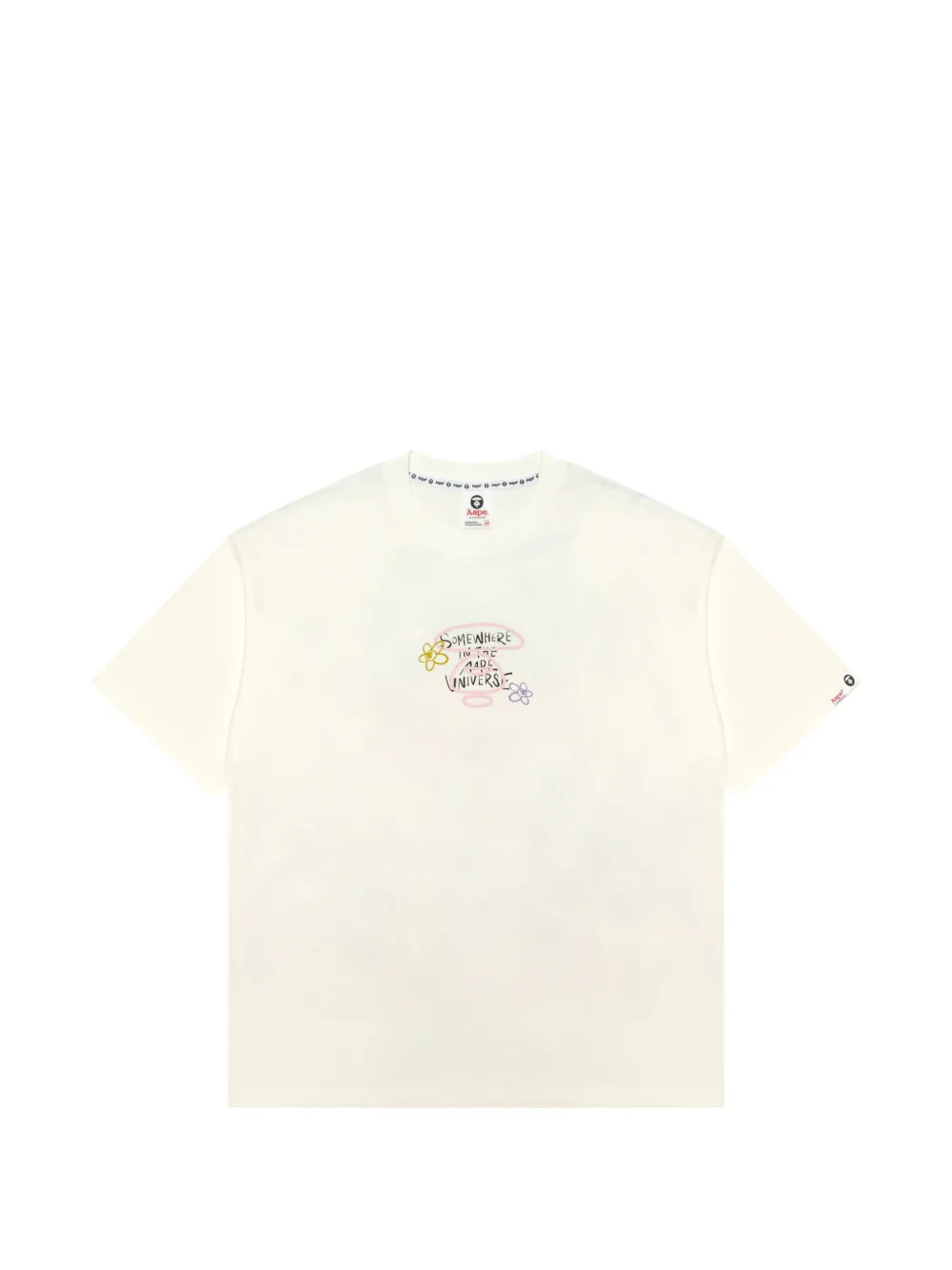 AAPE BY *A BATHING APE® print T-shirt - Bianco