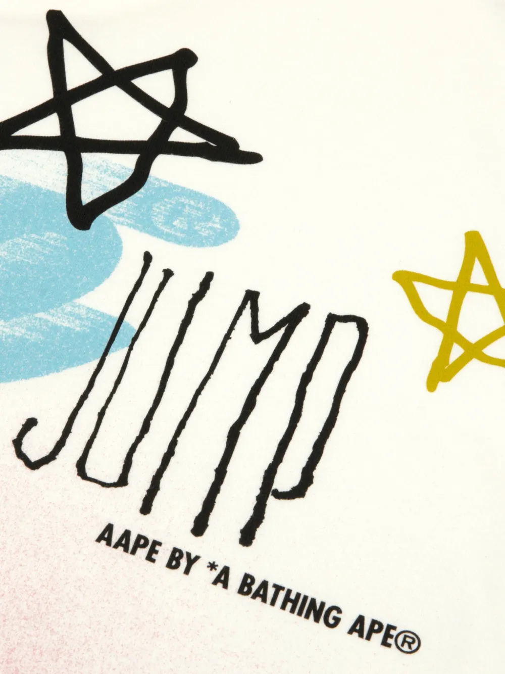 AAPE BY *A BATHING APE T-shirt met print Wit