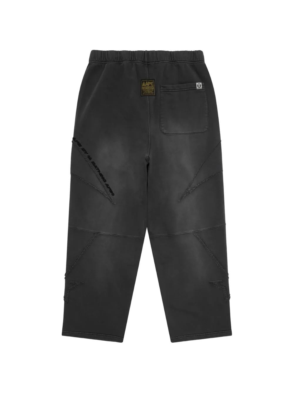 AAPE BY *A BATHING APE Broek met sterpatch Grijs