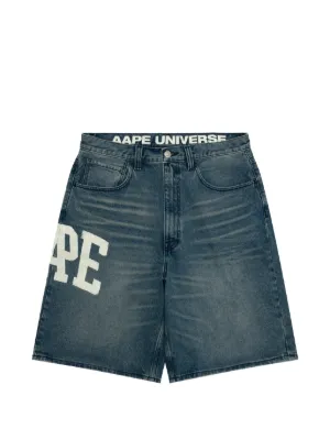 AAPE BY *A BATHING APE® ロゴエンブロイダリーショートパンツ