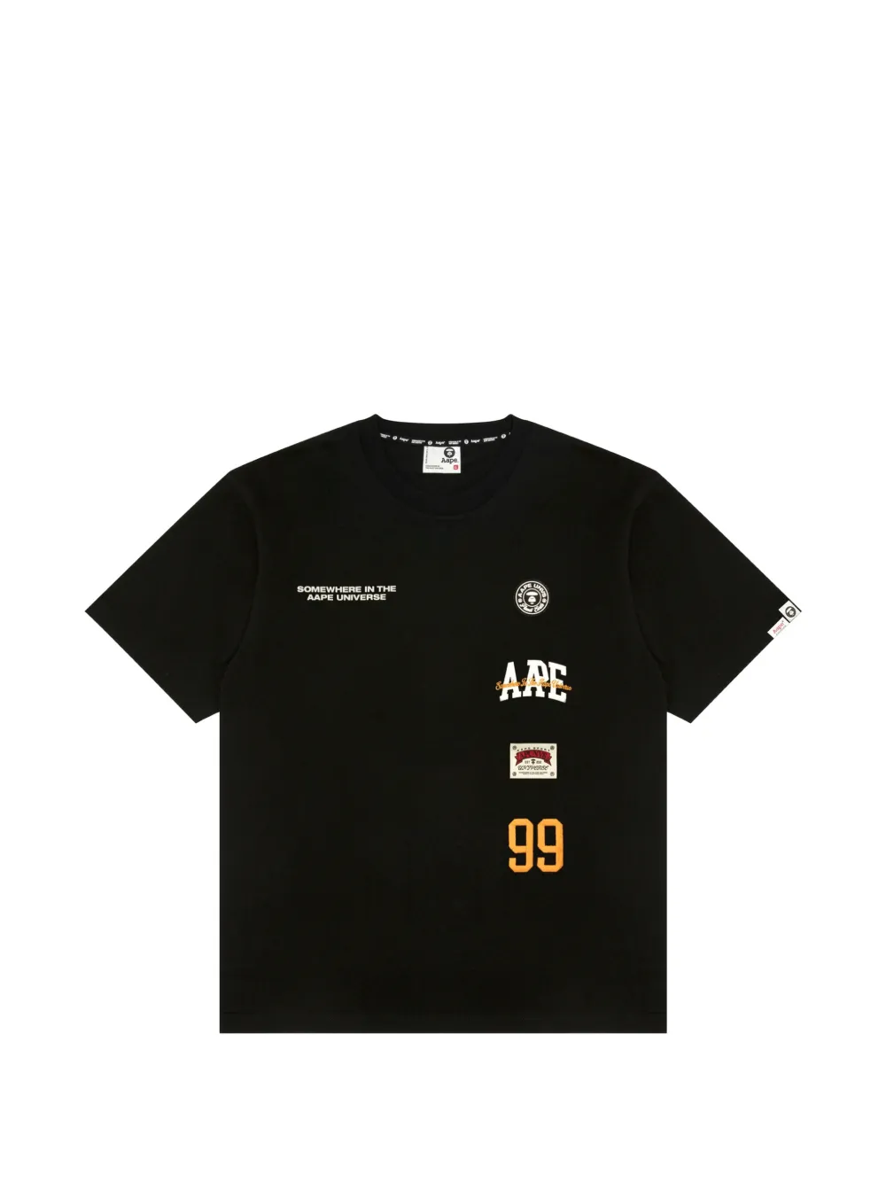 AAPE BY *A BATHING APE® logo-detailing T-shirt - Nero