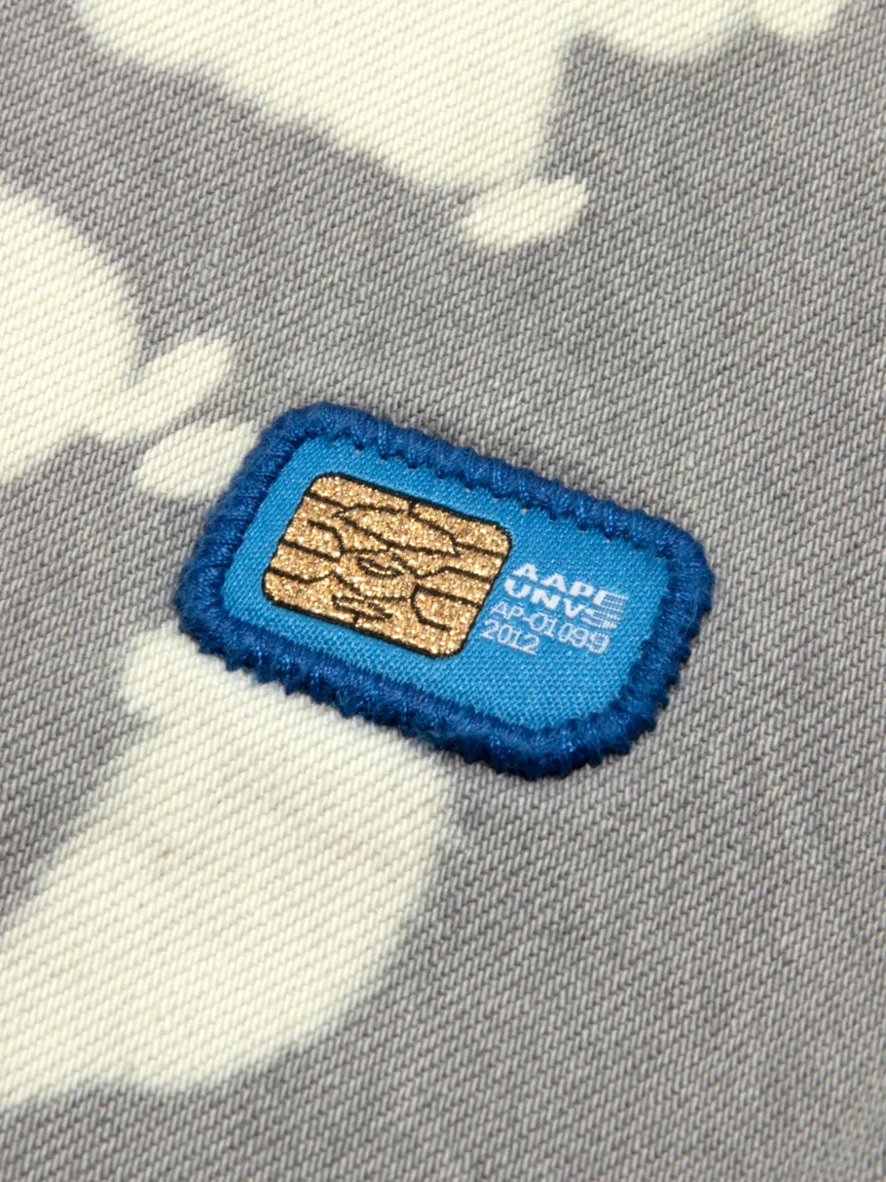 AAPE BY *A BATHING APE Shirtjack met capuchon en spetters Grijs