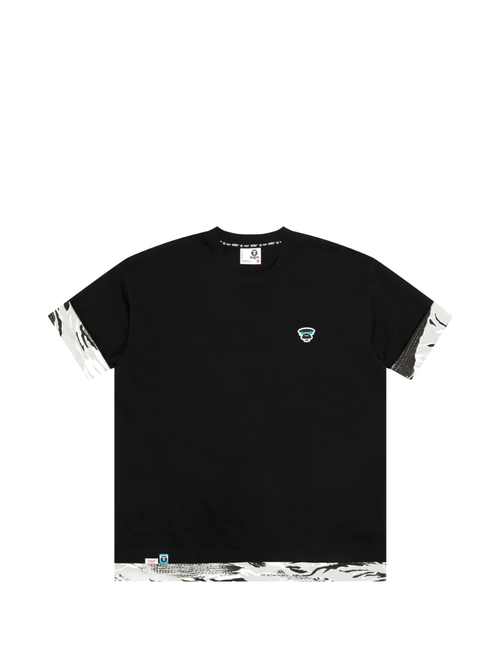 AAPE BY *A BATHING APE® logo graphic T-shirt - Nero