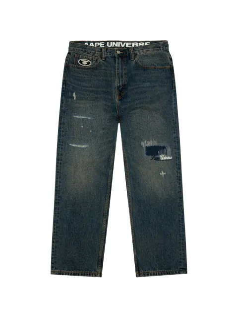 AAPE BY *A BATHING APE® Pantaloni effetto vissuto