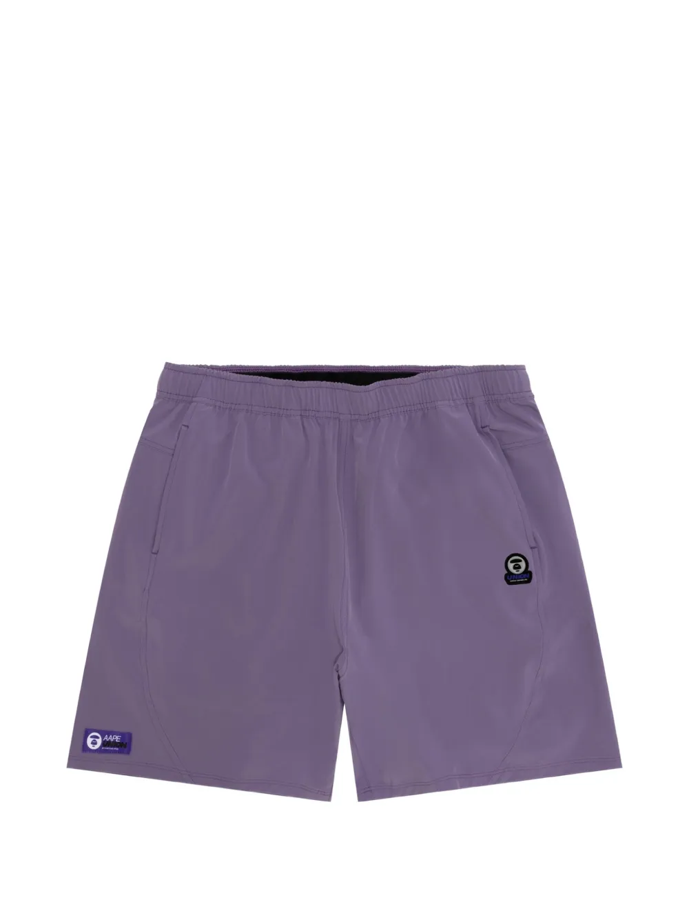 AAPE BY *A BATHING APE® logo-patch shorts - Viola
