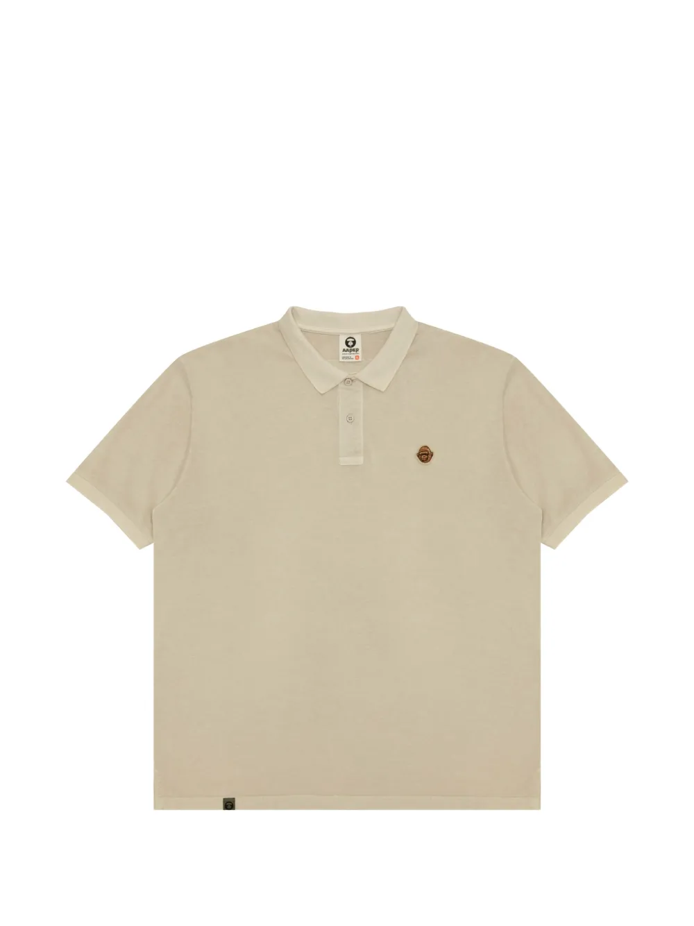 AAPE BY *A BATHING APE® appliqué polo shirt - Toni neutri