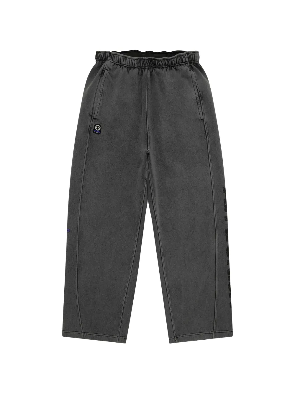 AAPE BY *A BATHING APE® appliqué wide-leg trousers - Grigio