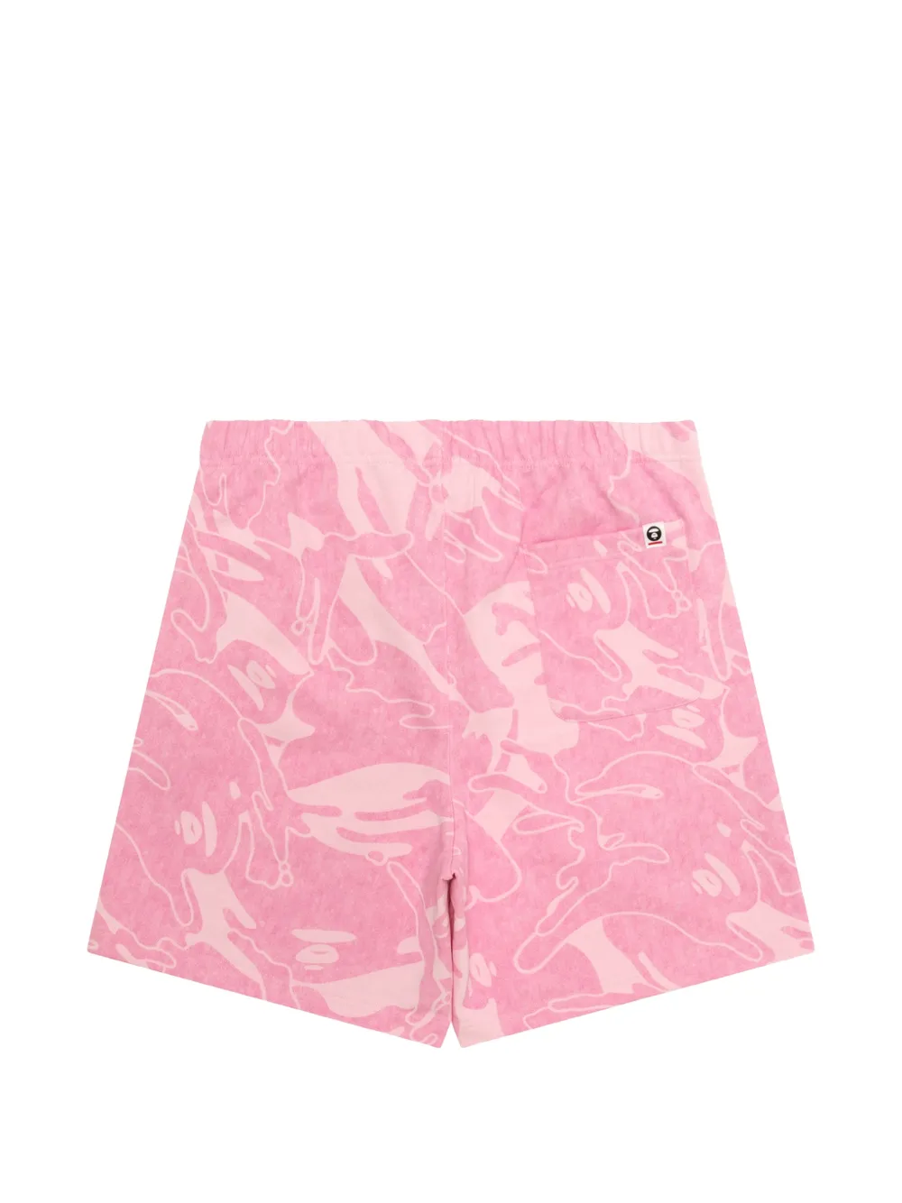  Aape By *a Bathing Ape® Logo Print Shorts - Pink 