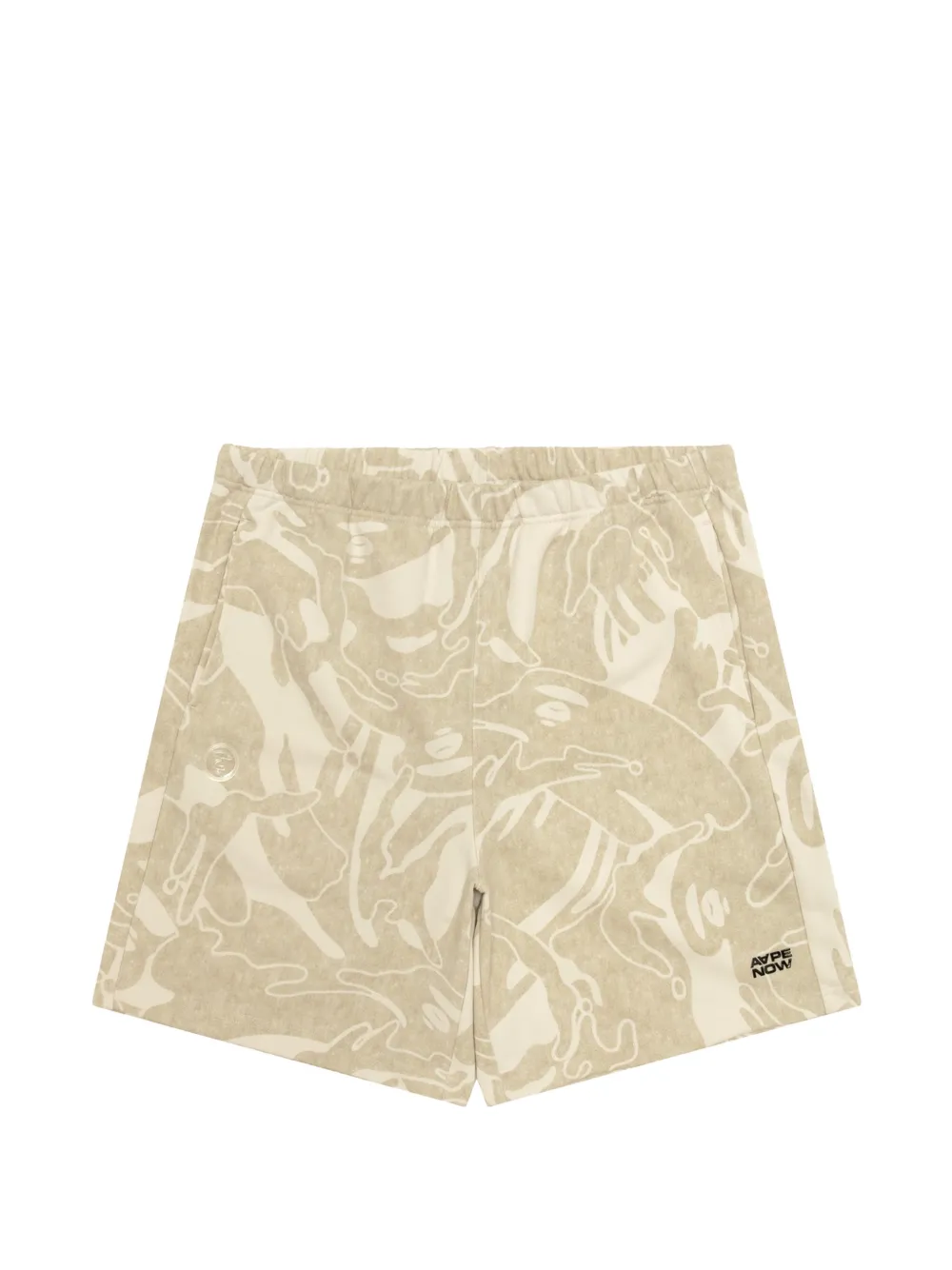 AAPE BY *A BATHING APE® camouflage logo shorts - Toni neutri