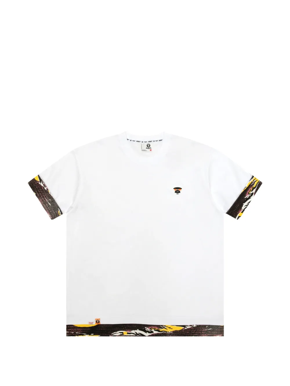 AAPE BY *A BATHING APE® patch trim T-shirt - Bianco