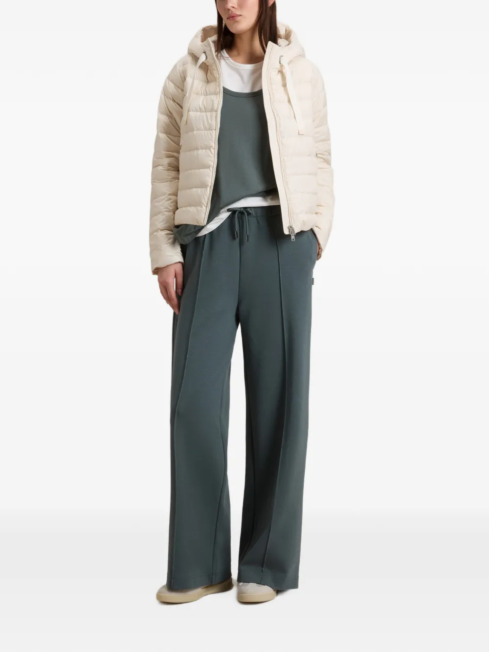  Woolrich Hooded Quilted Jacket - White 