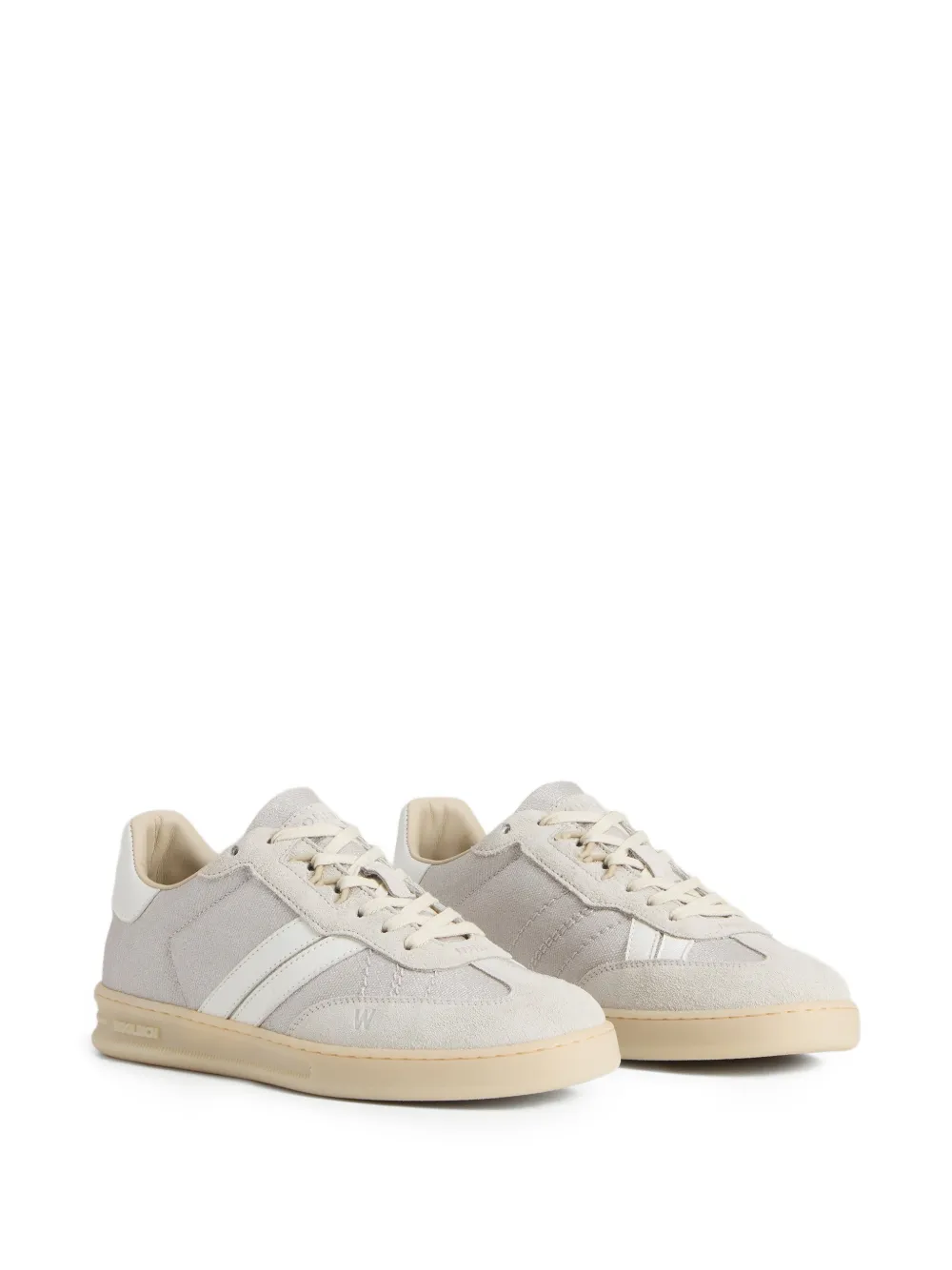 Woolrich Doubleu sneakers met suède details Grijs