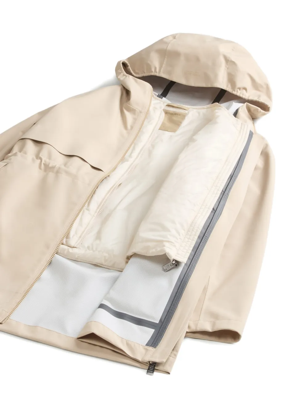 Woolrich Parka met trekkoord Beige