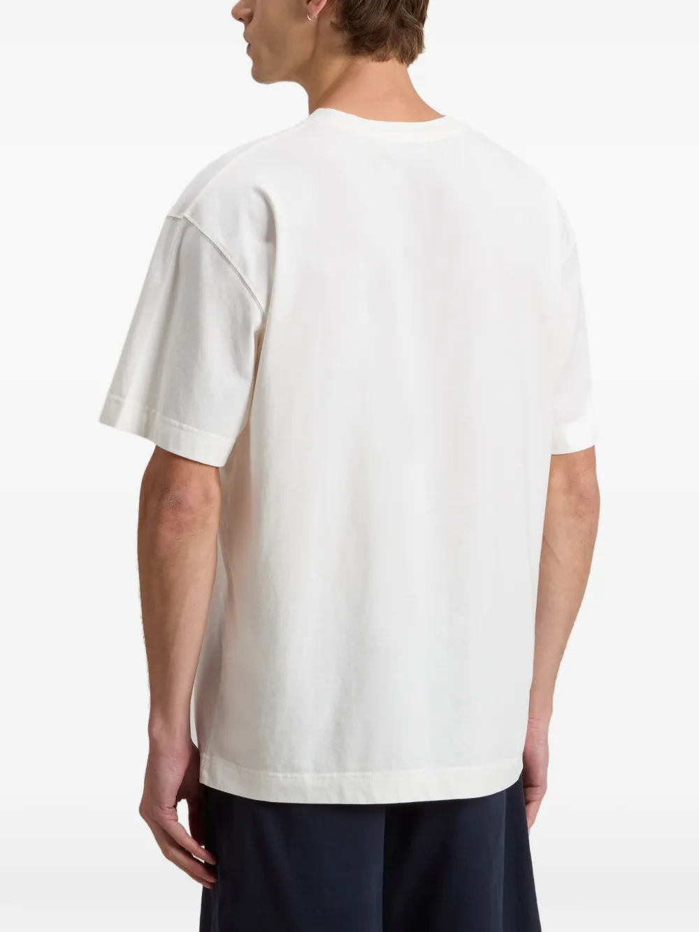 Woolrich T-shirt met print en ronde hals Wit