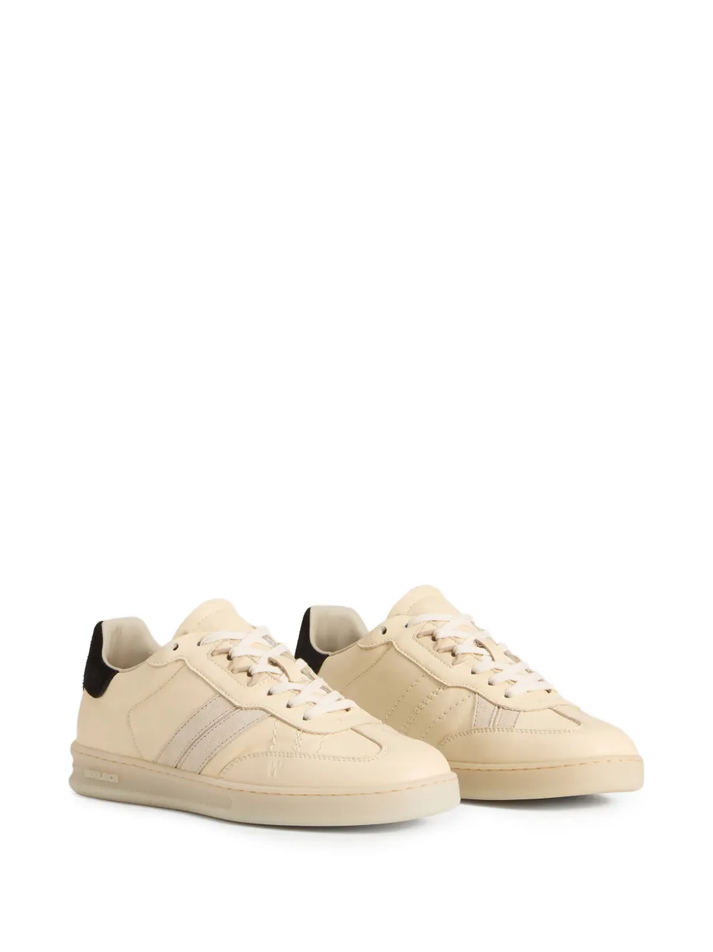 Woolrich Doubleu sneakers met suède details Beige