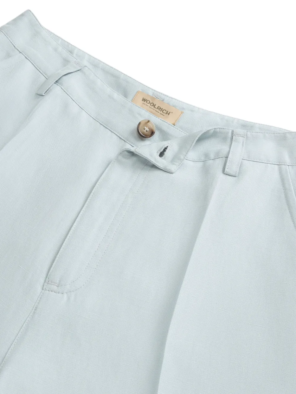  Woolrich Pantalones Rectos Con Trabillas - Azul 