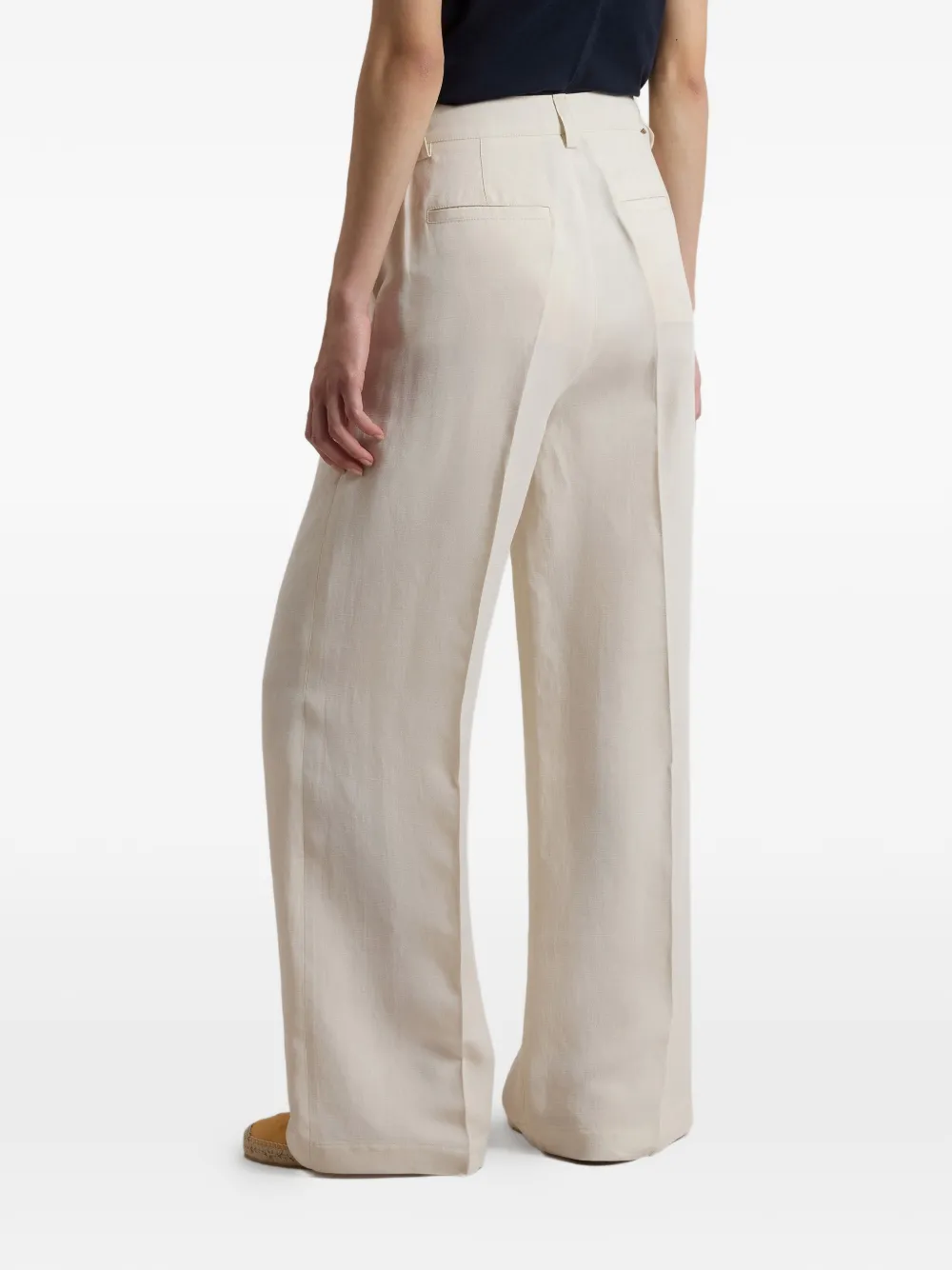  Woolrich Belt-loops Pressed-crease Trousers - White 