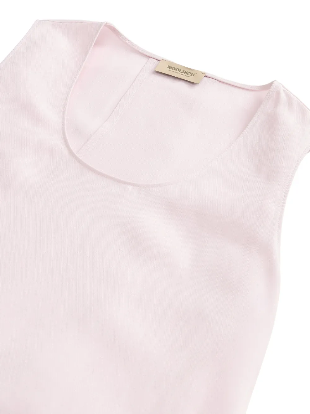 Round-Neck Belted Midi Dress