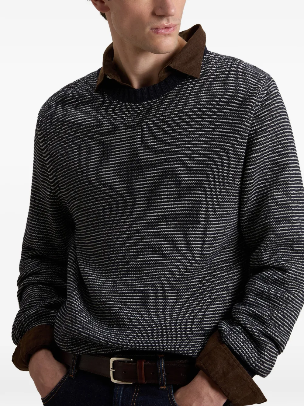 Woolrich Gestreepte trui Blauw