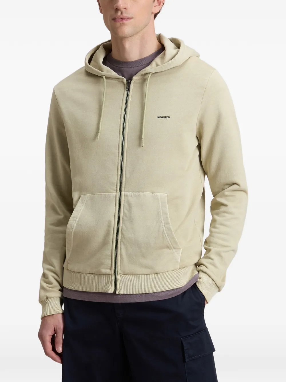 Woolrich Hoodie met rits Beige