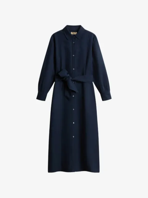 Woolrich shirt belt midi dress