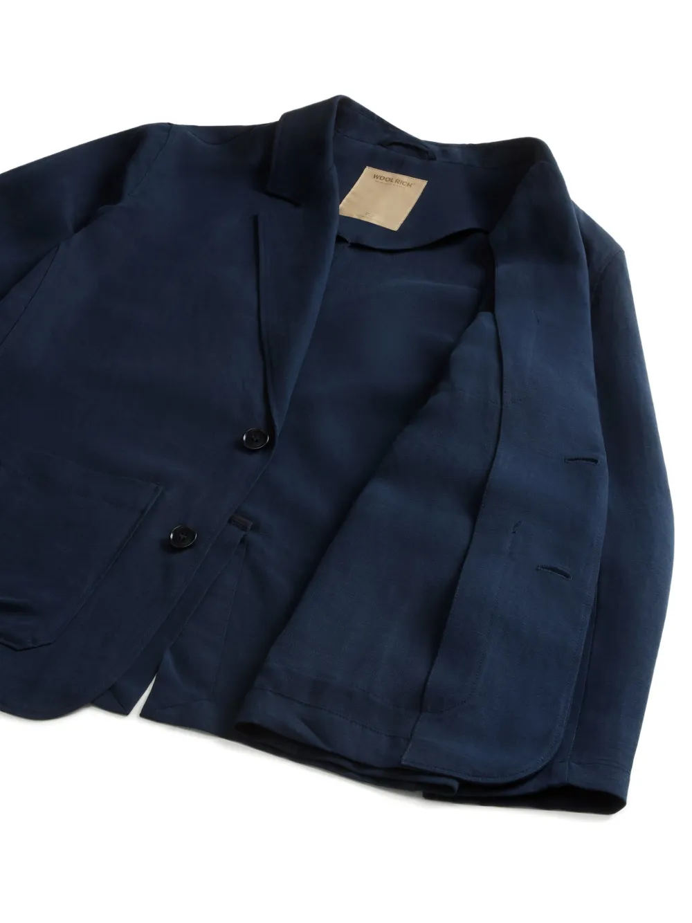 Woolrich Blazer met opgestikte zak en knopen Blauw