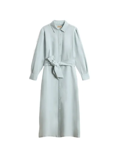 Woolrich shirt belt midi dress