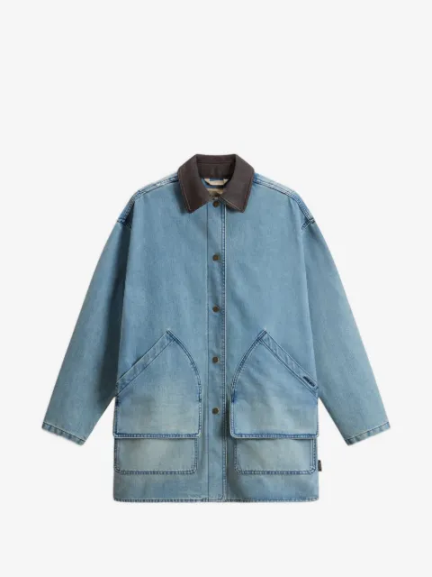 Woolrich shirt-collar pocket denim jacket
