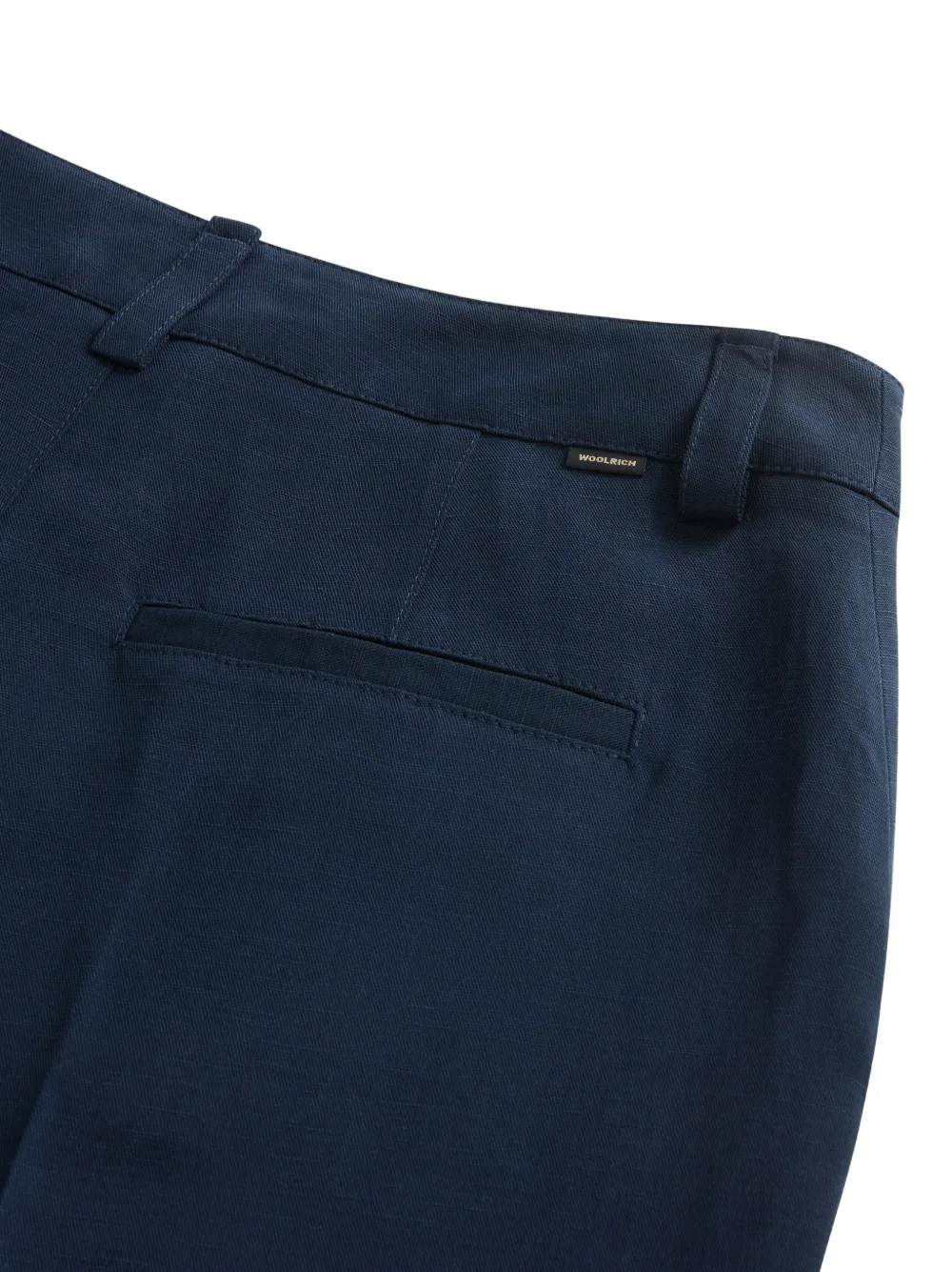 Woolrich Broek met riemlussen Blauw