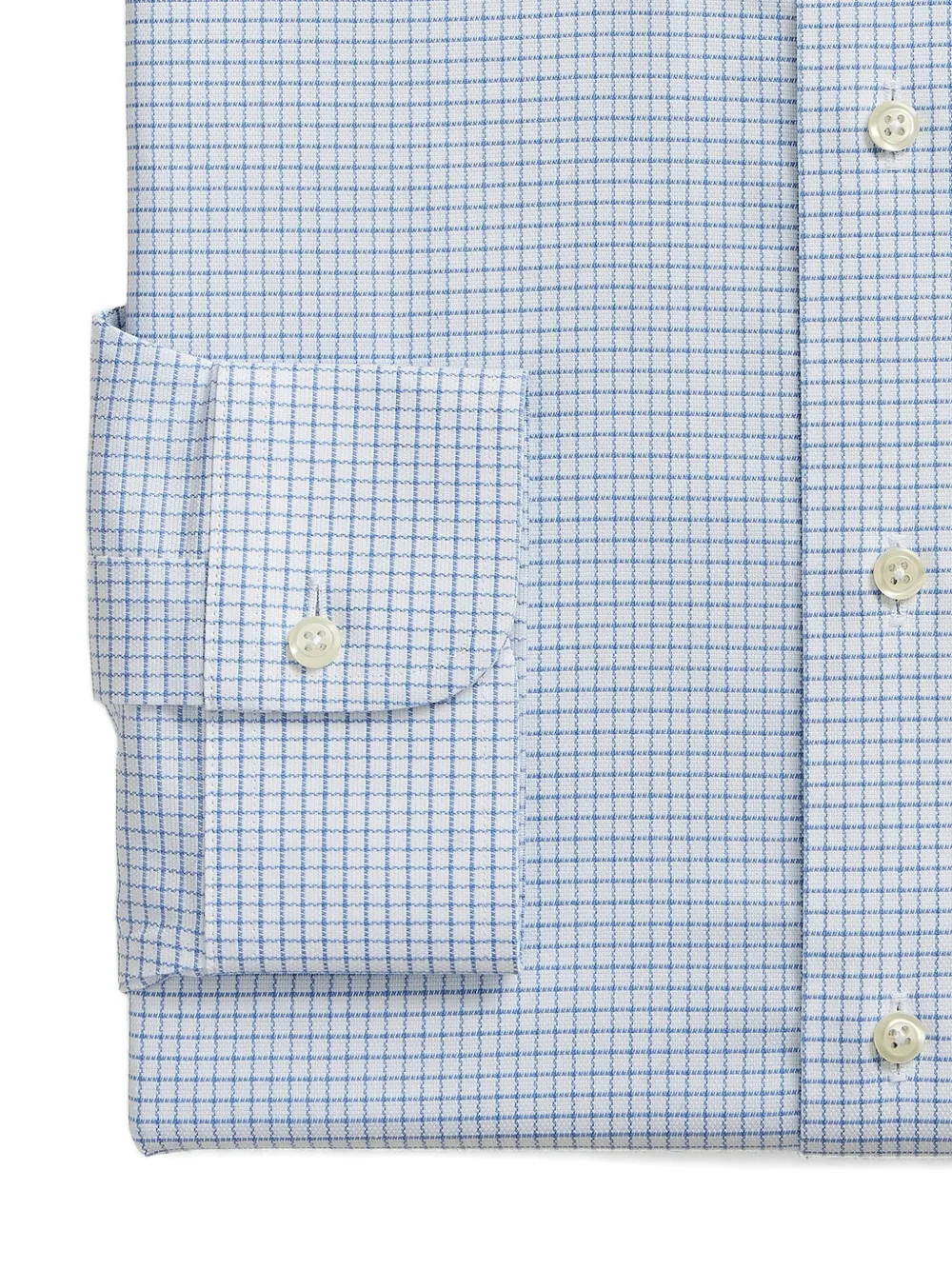 Brooks Brothers Geruit overhemd Blauw