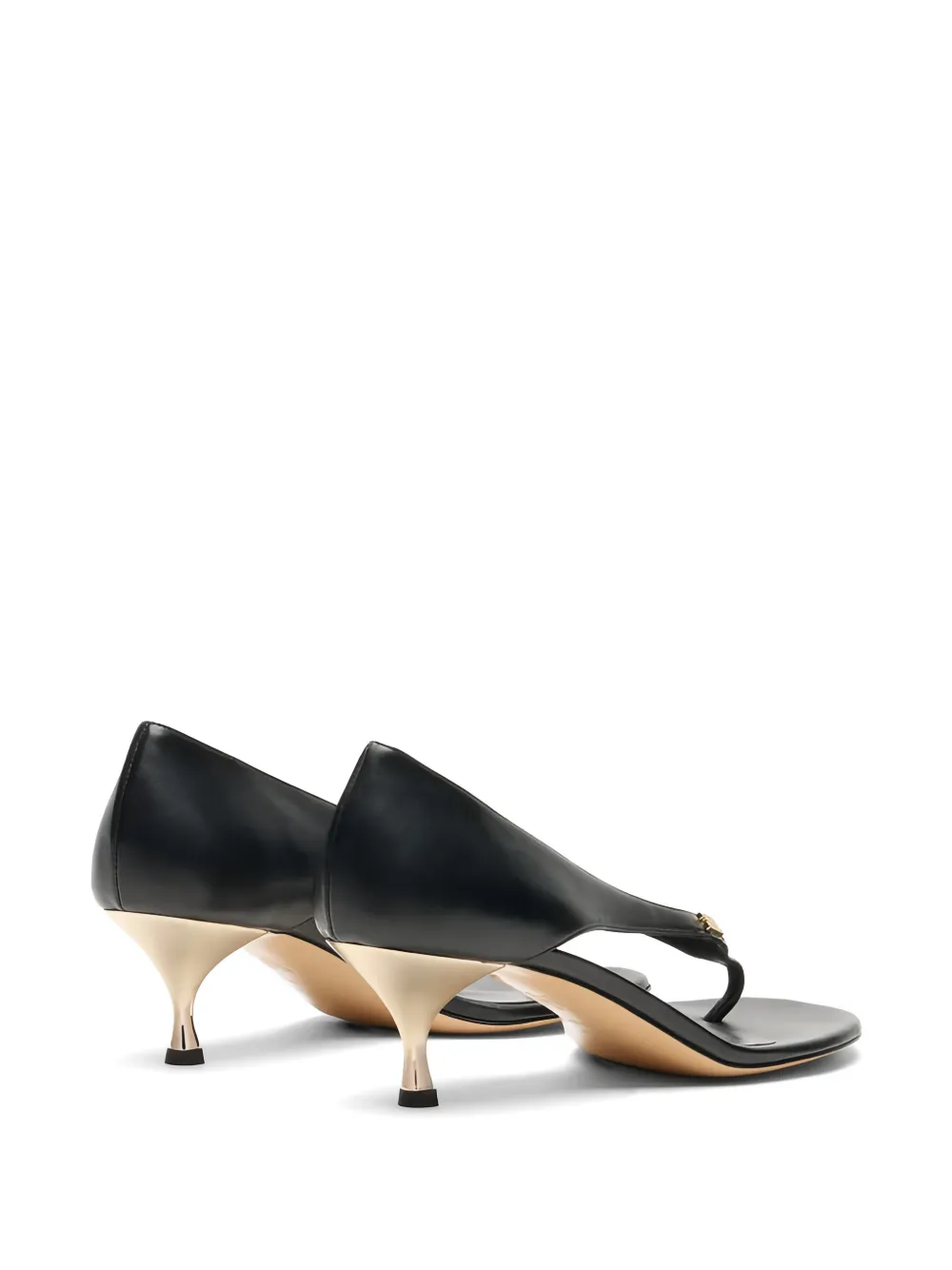 Casadei Chic Julia leather sandals Zwart