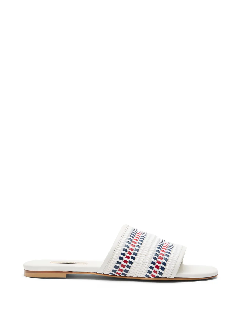 Casadei Amalfi woven flat sandals - Bianco
