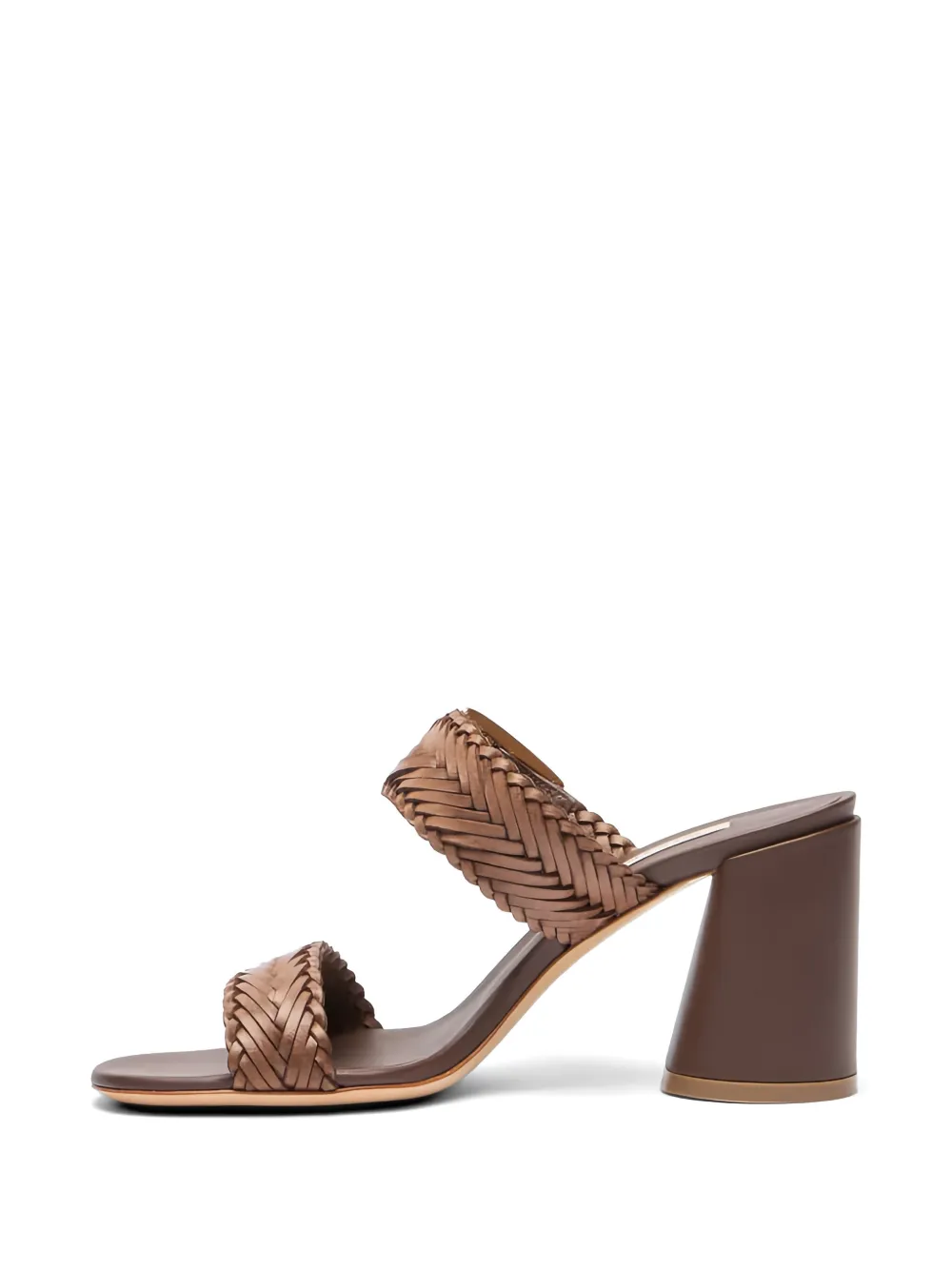 Casadei Kenya buckle-embellished woven sandals Bruin