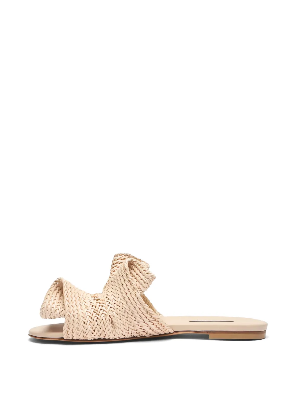 Casadei Hanoi woven folded sandals Beige